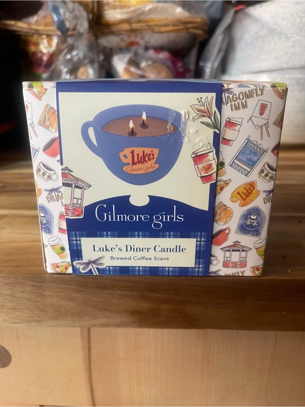 Gilmore Girls Luke's Diner Candle - Brewed Coffee Scent (Blue)